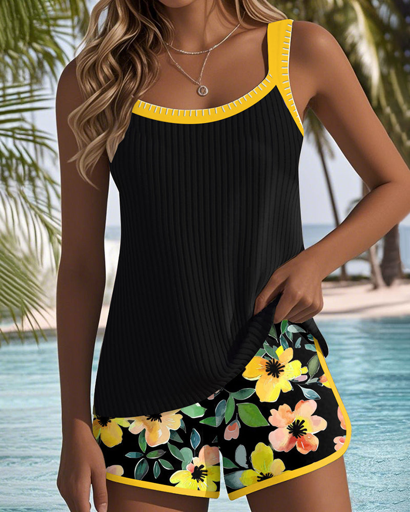 Dames Hoogwaardige Tankini Set | Flatterend Slim-Fit Ontwerp met Buikcontrole 6