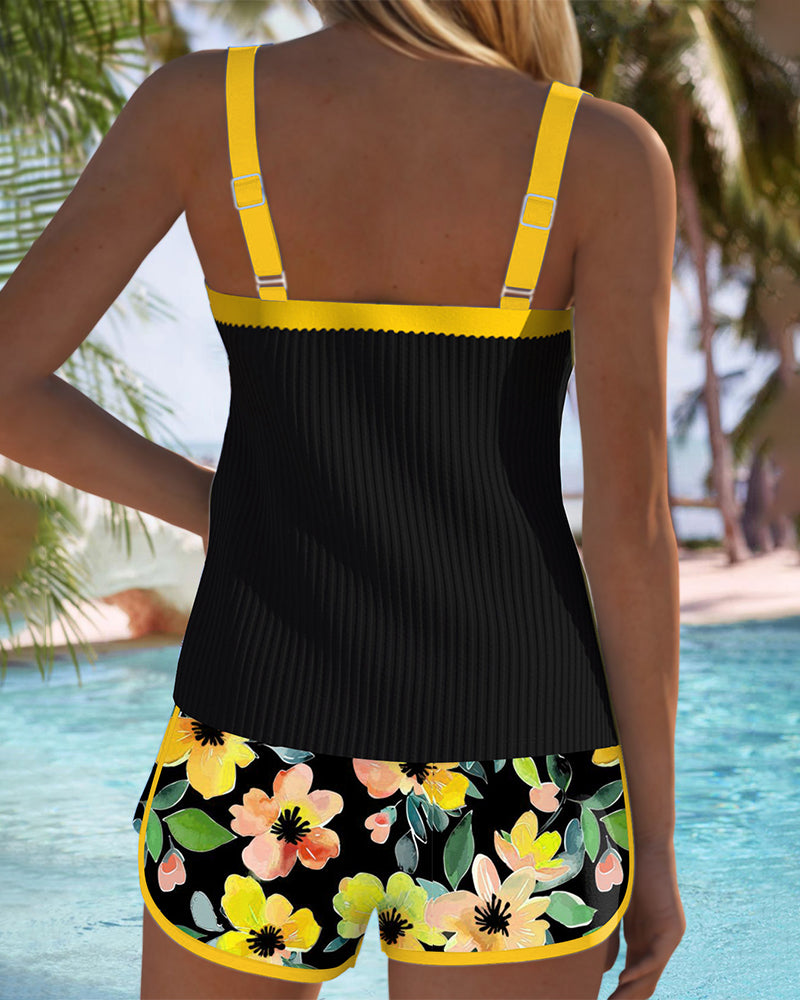Dames Hoogwaardige Tankini Set | Flatterend Slim-Fit Ontwerp met Buikcontrole 7