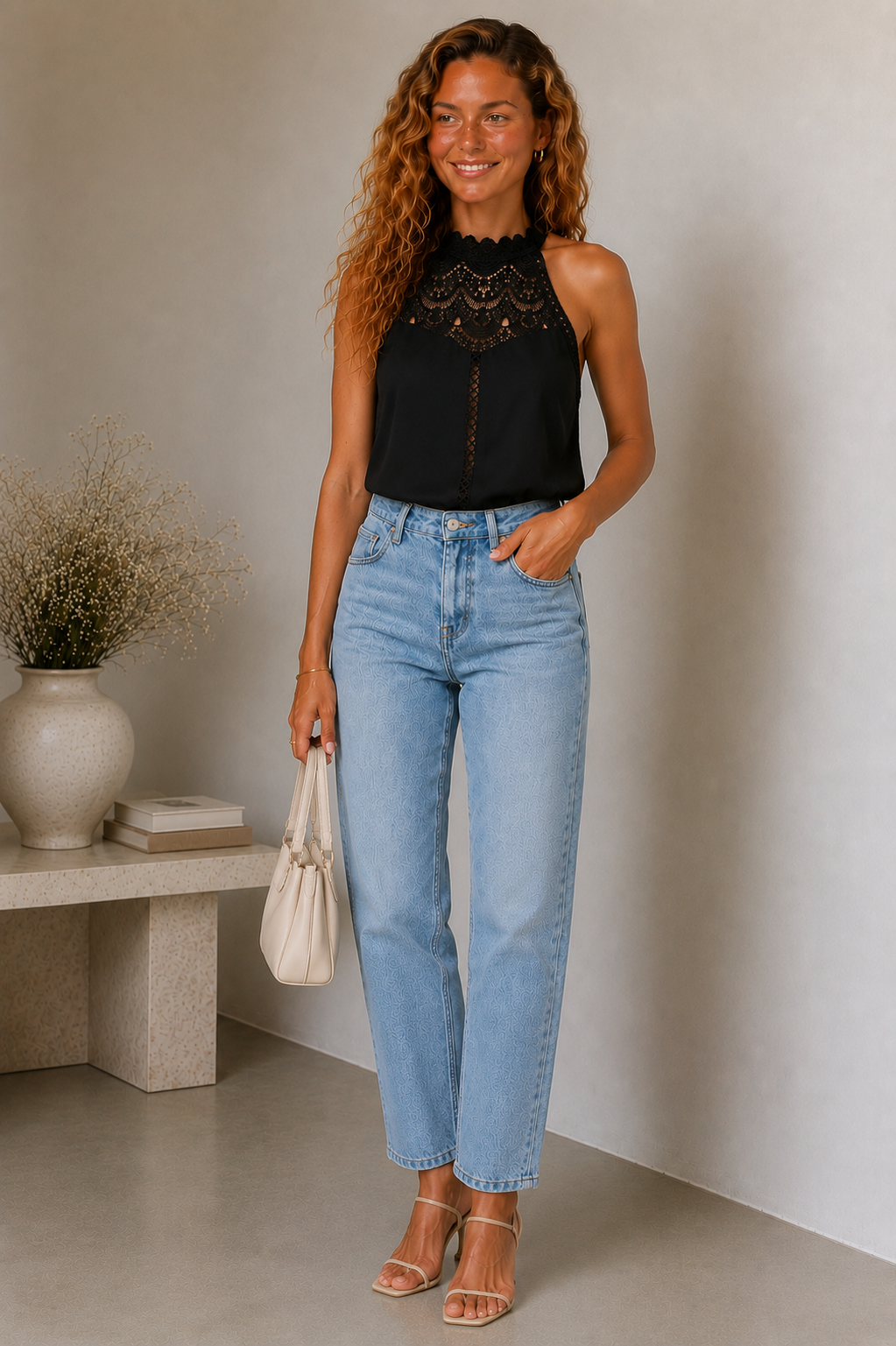 Dames Katoenen Haltertop | Elegante Flatterende Zomer Tops Dames 0