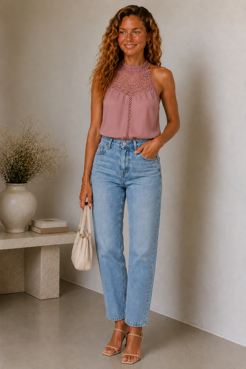 Dames Katoenen Haltertop | Elegante Flatterende Zomer Tops Dames 1