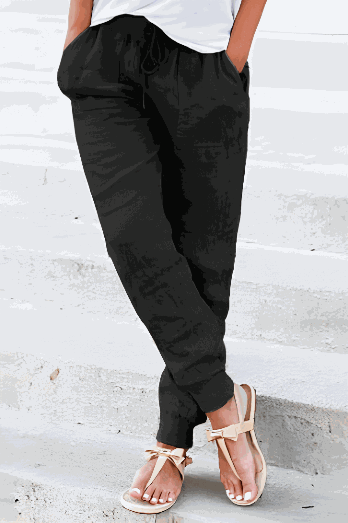 Dames Katoenen Joggers | Comfortabele Taps Toelopende Casual Broek | Stijlvol en Praktisch 5