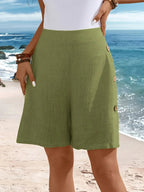 Dames Katoenen Korte Broek | Comfortabele Zomer Shorts met Knoopdetail 7