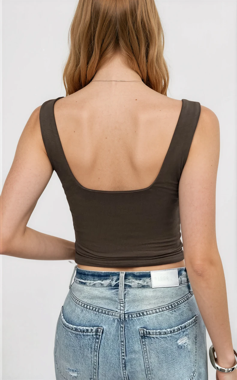 Dames Katoenen Slim Fit Tanktop | Minimalistisch en Comfortabel 2
