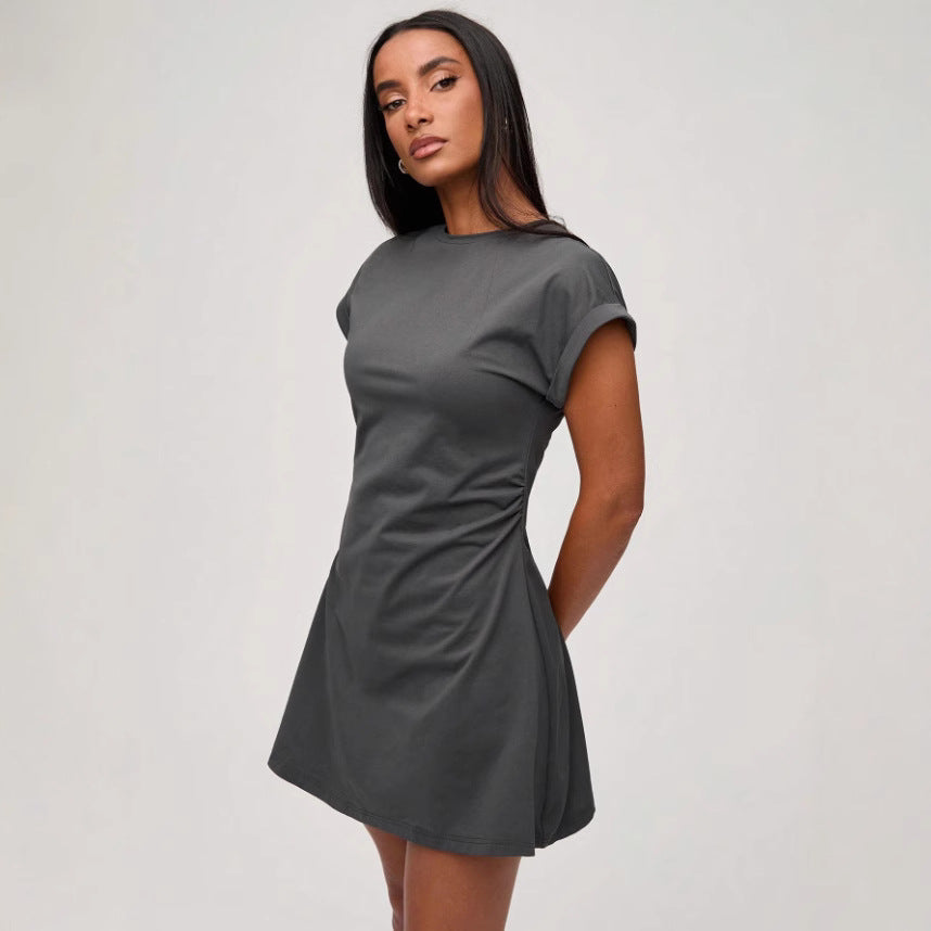 Dames Katoenmengsel T-Shirt Jurk | Minimalistisch Comfortabele Casual Mode 3