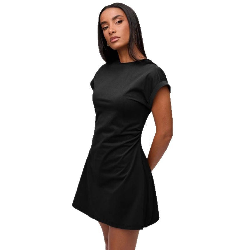Dames Katoenmengsel T-Shirt Jurk | Minimalistisch Comfortabele Casual Mode 4