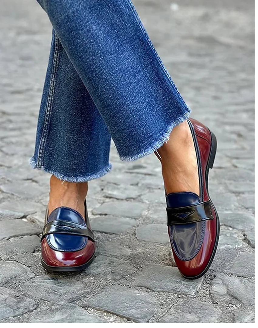 Dames Klassieke Leer Loafers | Tijdloos Zwart Elegant Comfortabel 0
