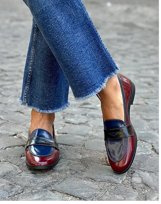 Dames Klassieke Leer Loafers | Tijdloos Zwart Elegant Comfortabel 0
