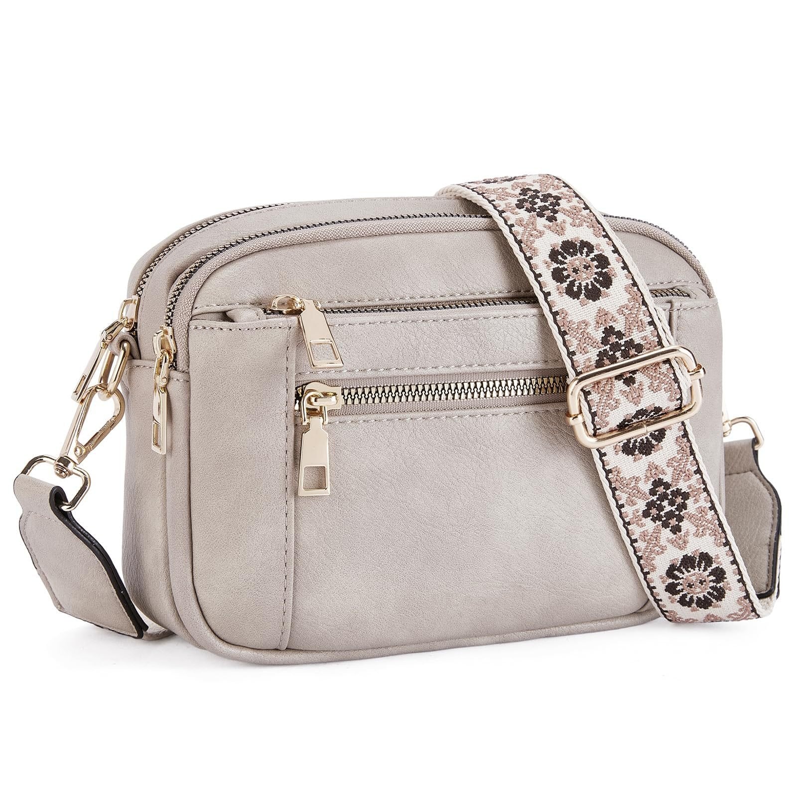 Dames Kunstleer Crossbody Tas | Compact Zwarte Handtas met Verstelbare Schouderband 7