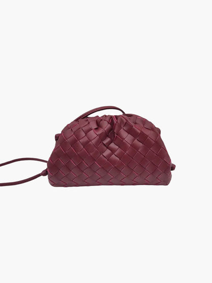 Dames Kunstleer Schoudertas | Modern Gevlochten Compacte Tas | Lichtgewicht en Stijlvol 1