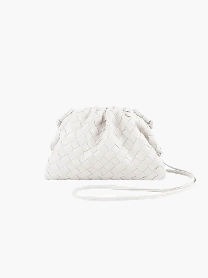 Dames Kunstleer Schoudertas | Modern Gevlochten Compacte Tas | Lichtgewicht en Stijlvol 2
