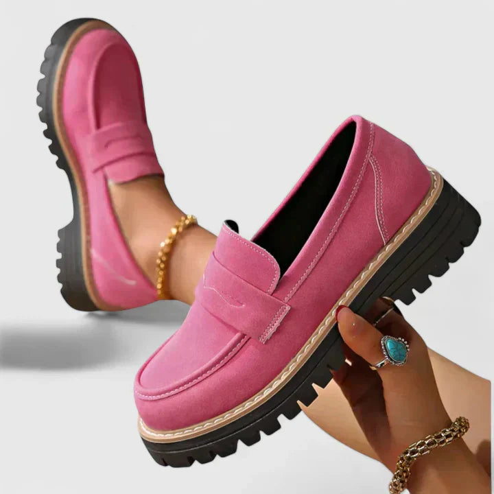 Dames Leer Loafers | Comfortabele Zwarte Orthopedische Instappers voor Elke Dag 1