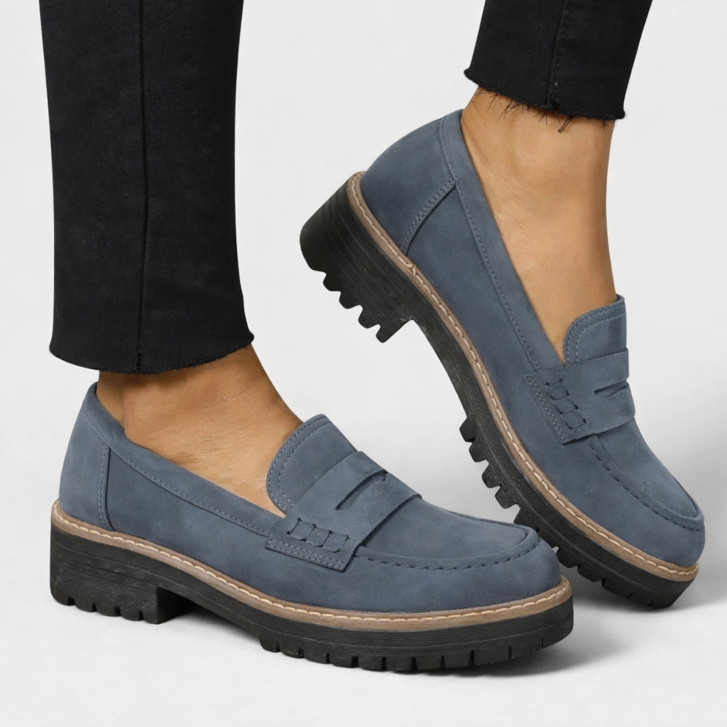 Dames Leer Loafers | Comfortabele Zwarte Orthopedische Instappers voor Elke Dag 2