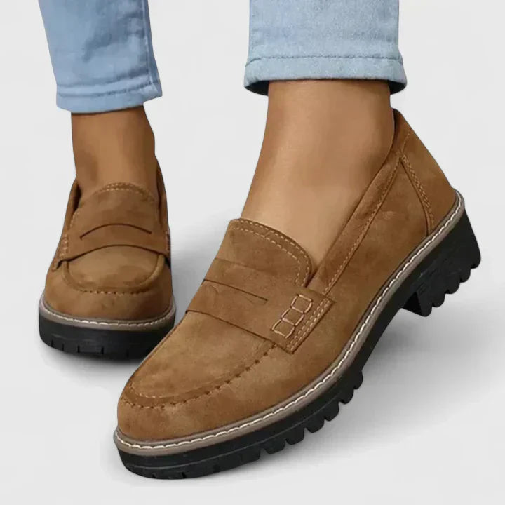 Dames Leer Loafers | Comfortabele Zwarte Orthopedische Instappers voor Elke Dag 3