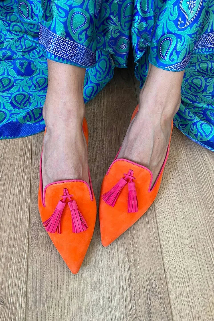 Dames Leer Loafers met Kwastjes | Tijdloze Elegante Zwarte Instappers 1