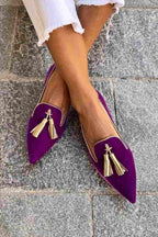 Dames Leer Loafers met Kwastjes | Tijdloze Elegante Zwarte Instappers 5