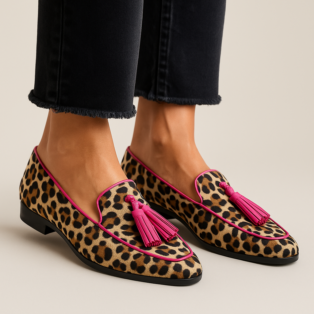 Dames Leren Loafers met Kwastjes | Tijdloze Elegante Casual Schoenen 0