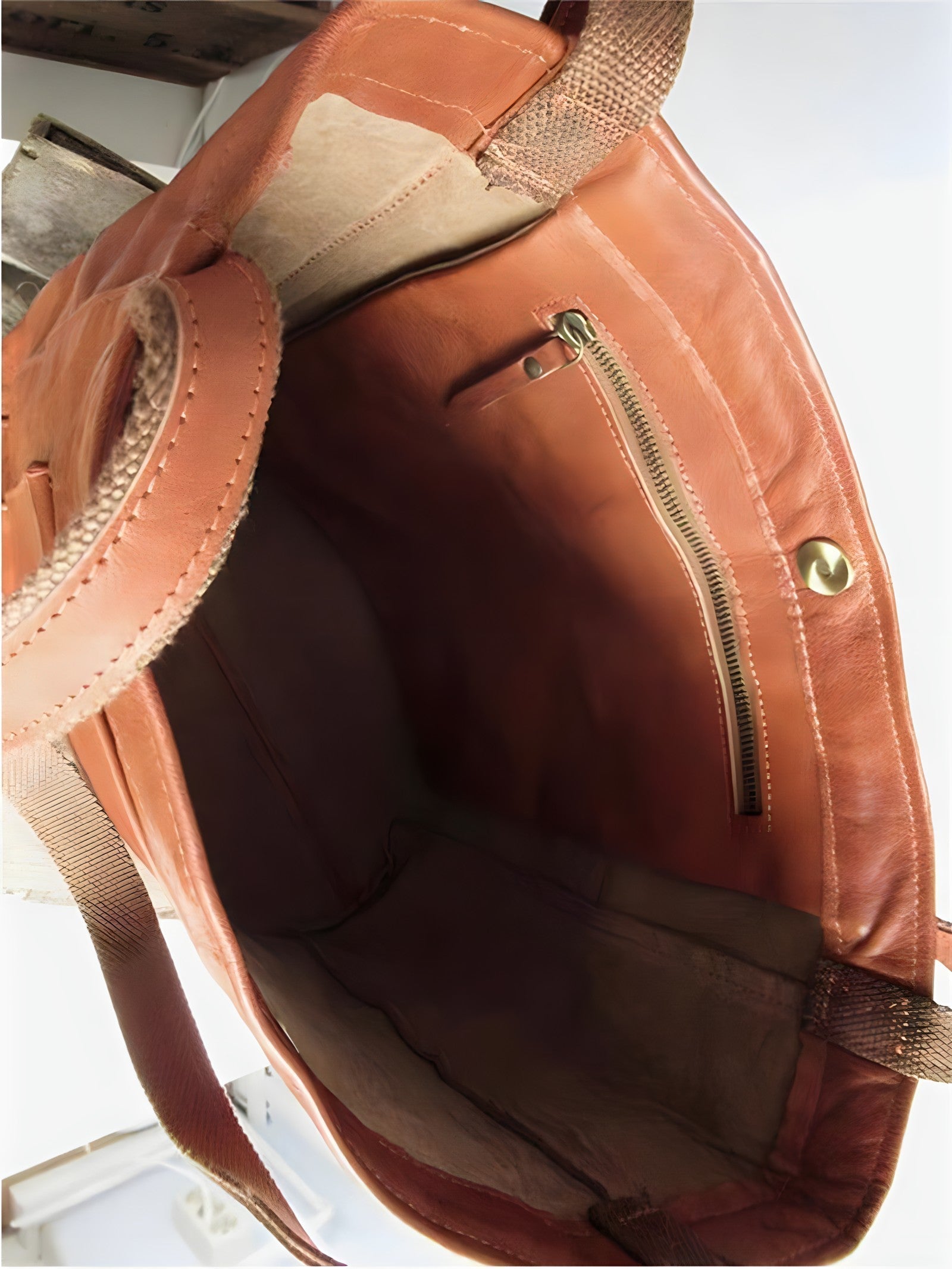 Dames Leren Schoudertas | Handgemaakte Vintage Handtas | Ruim en Stijlvol 2