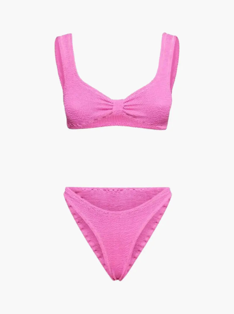 Dames Lila Tweedelig Badpak | Elegant Flatterend Zomer Zwempak 5