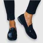 Dames Loafers van Hoogwaardig Leer | Tijdloze Zwarte Loafers voor Lente en Zomer 1