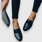 Dames Loafers van Hoogwaardig Leer | Tijdloze Zwarte Loafers voor Lente en Zomer 2