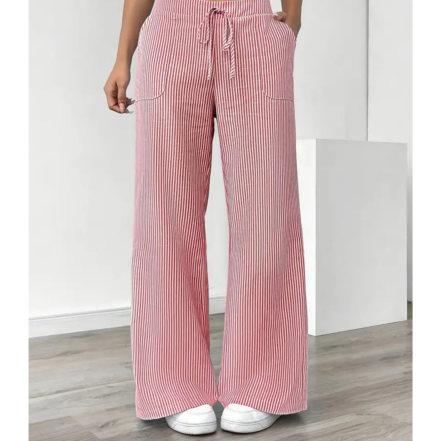 Dames Luchtige Katoenen Broek | Comfortabele Gestreepte Casual Pants 6