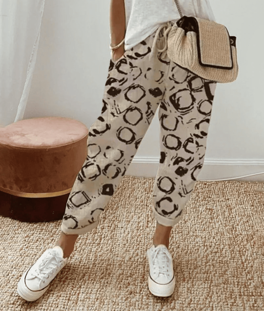 Dames Luchtige Stof Broek | Flatterende Comfortabele Loungebroek 1