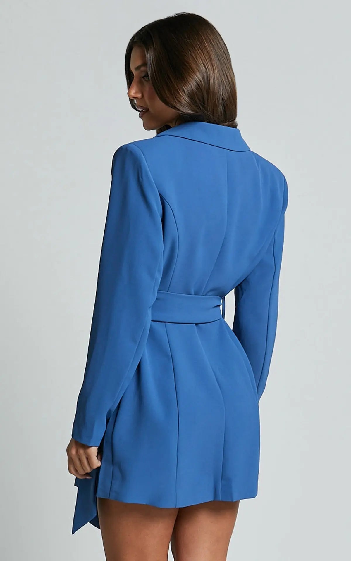 Dames Luxe Blazer Jurk | Elegante V-Hals met Taille Riem voor Gala en Feestjes 1