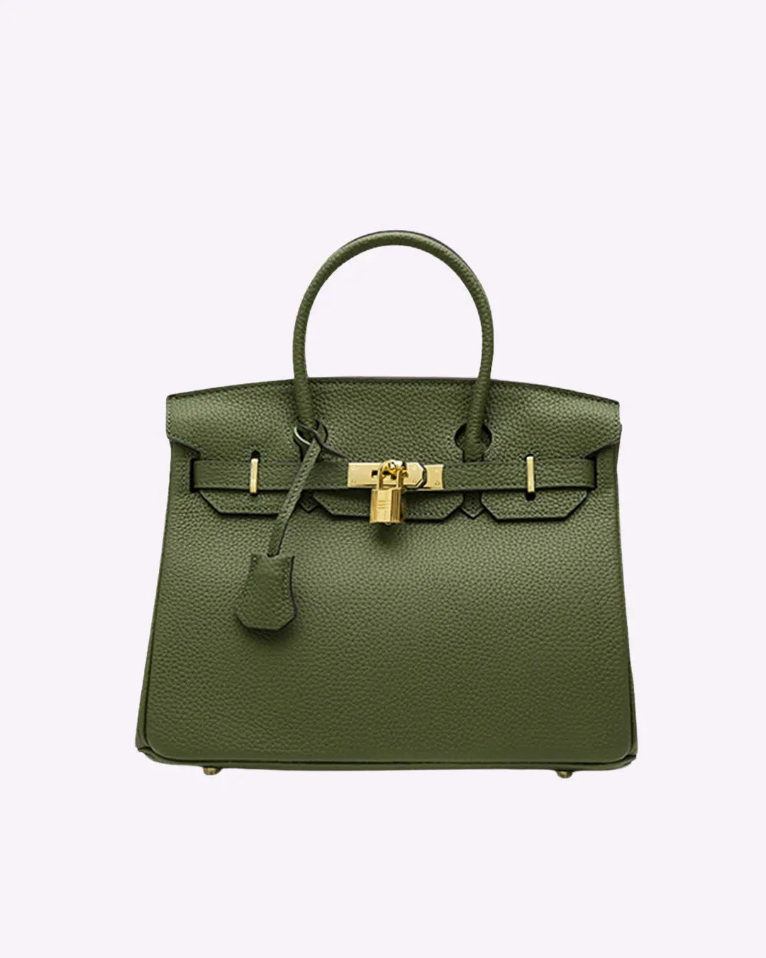 Dames Luxe Echt Leer Handtas | Elegante Cognac Kleurige Tote Bag 11
