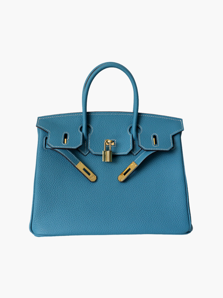 Dames Luxe Echt Leer Handtas | Elegante Cognac Kleurige Tote Bag 3