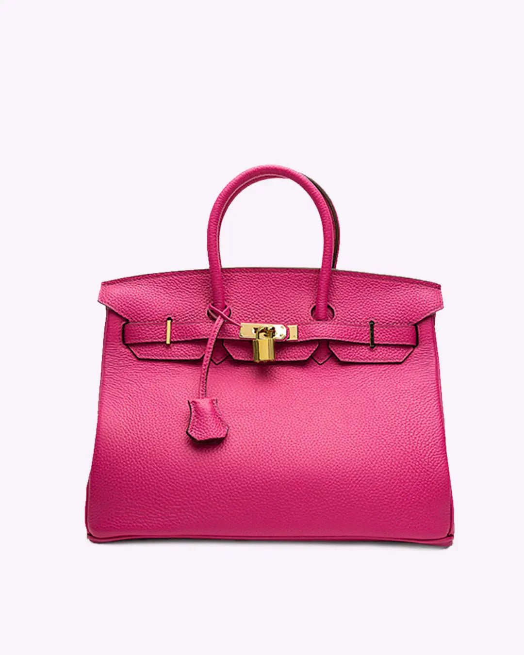 Dames Luxe Echt Leer Handtas | Elegante Cognac Kleurige Tote Bag 8