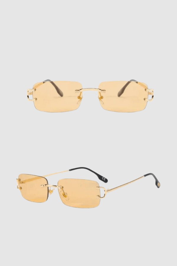 Dames Luxe Rimless Zonnebril | Retro Cat Eye Met UV400 Bescherming | Stijlvol Elegant Design 2