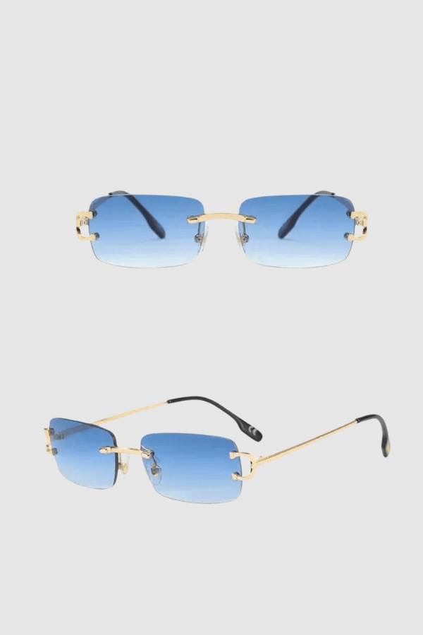 Dames Luxe Rimless Zonnebril | Retro Cat Eye Met UV400 Bescherming | Stijlvol Elegant Design 5