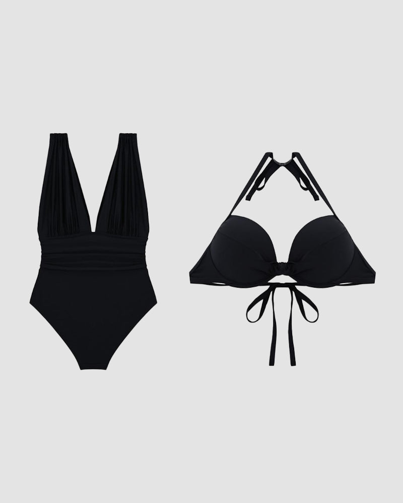 Dames Luxe Shaping V-hals Badpak | Corrigerend Flatterend Comfort 4