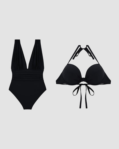 Dames Luxe Shaping V-hals Badpak | Corrigerend Flatterend Comfort 4