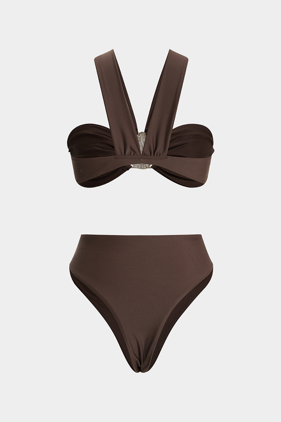 Dames Metallic Asymmetrische Bikini Set | Trendy Zomer Zwemoutfit 1