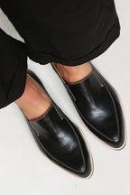 Dames Minimalistische Leer Loafers | Zwarte Elegante Instappers voor Elk Seizoen 1