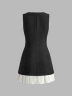 Dames Mouwloze Polyester Midi Jurk | Elegante Plissé Dress voor Bruiloften en Feestjes 2