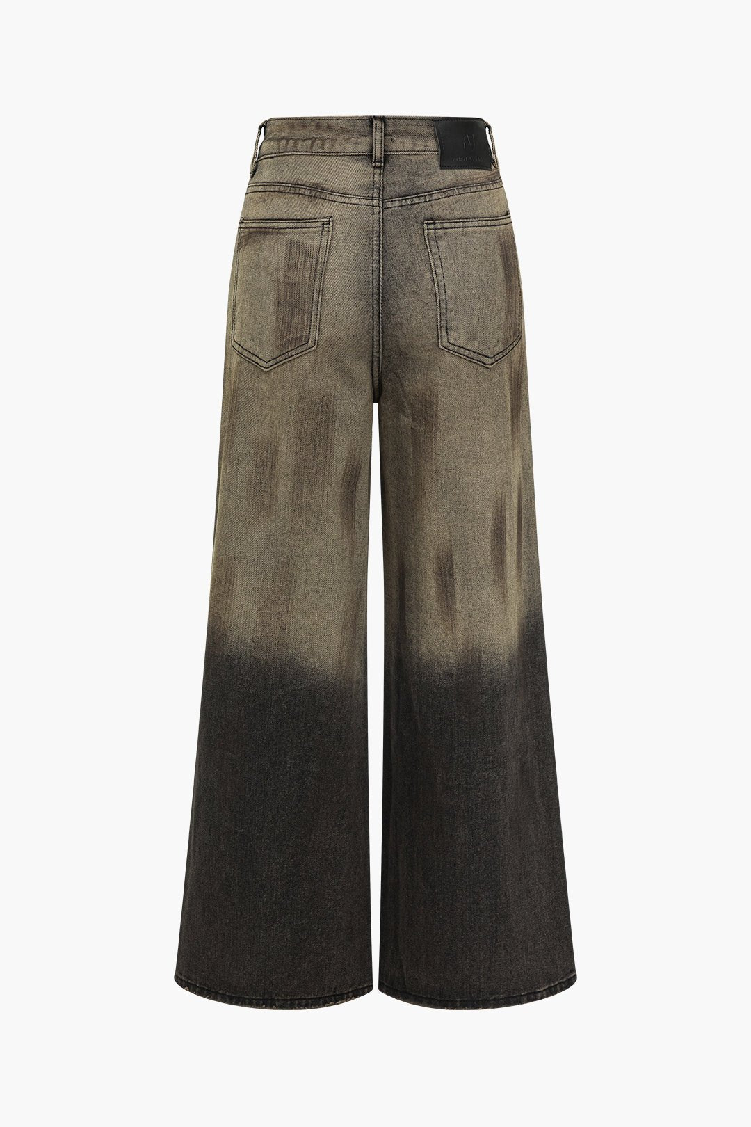 Dames Ombre Spijkerbroek | Trendy Hoge Taille Flared Jeans met Wijde Pijpen 1