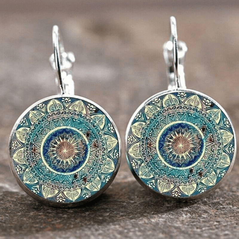 Dames Oorbellen Goud | Elegante Vintage Mandala Statement Oorbellen 0