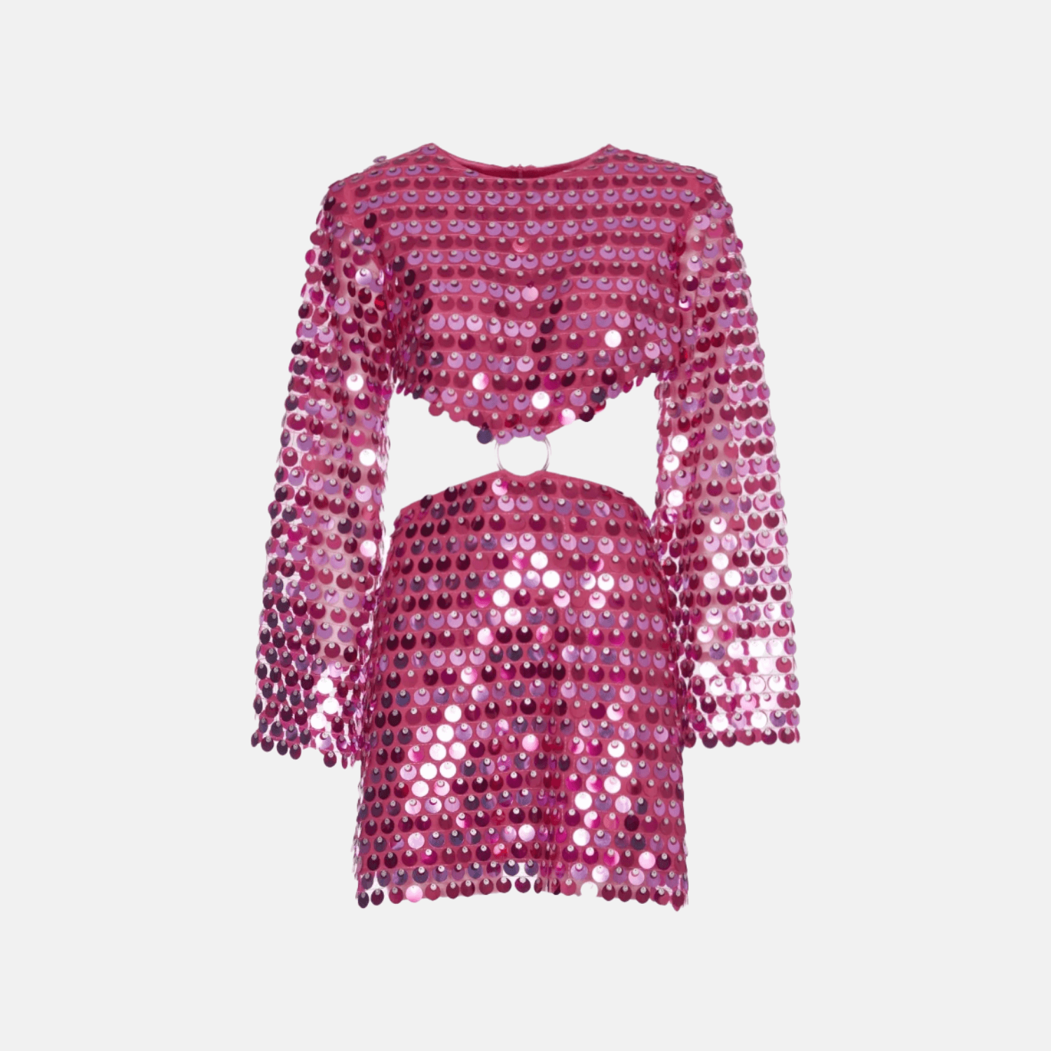 Dames Pailletten Minikleed | Glamoureuze Lange Mouwen Met Cut-Out Detail 10