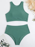 Dames Polyester Bikini Set | Sportieve Elegante Zomer Swimsuit 6