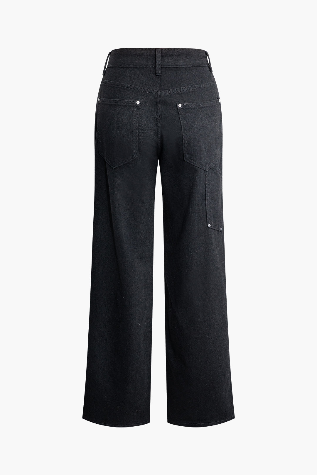 Dames Premium Denim Spijkerbroek | Comfortabele Wijdere Pasvorm met Utility Zakdetails 1