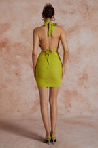 Dames Rimpel Halter Minikleed | Sexy Zomer Jurk voor Feesten en Festivals 5