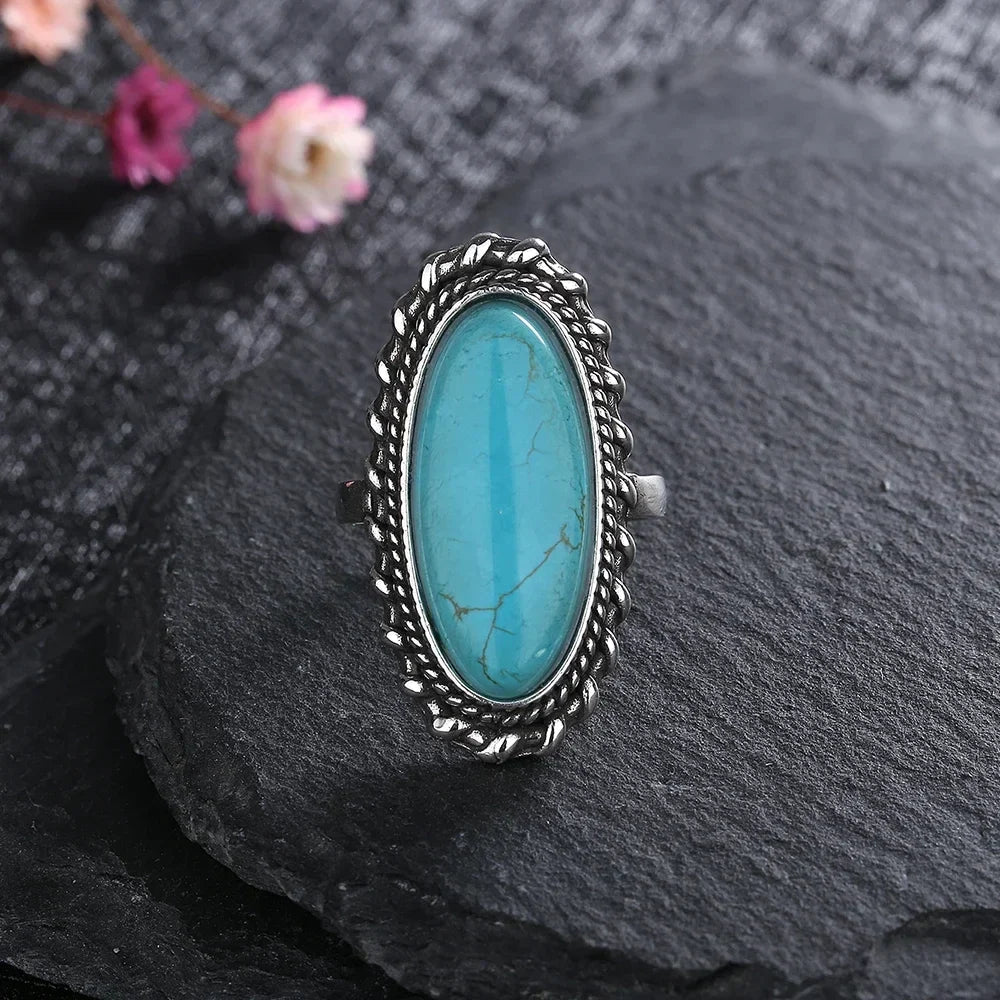 Dames Ring Zilver met Turkoois | Elegant Tijdloos Sieraad voor Elke Gelegenheid 3