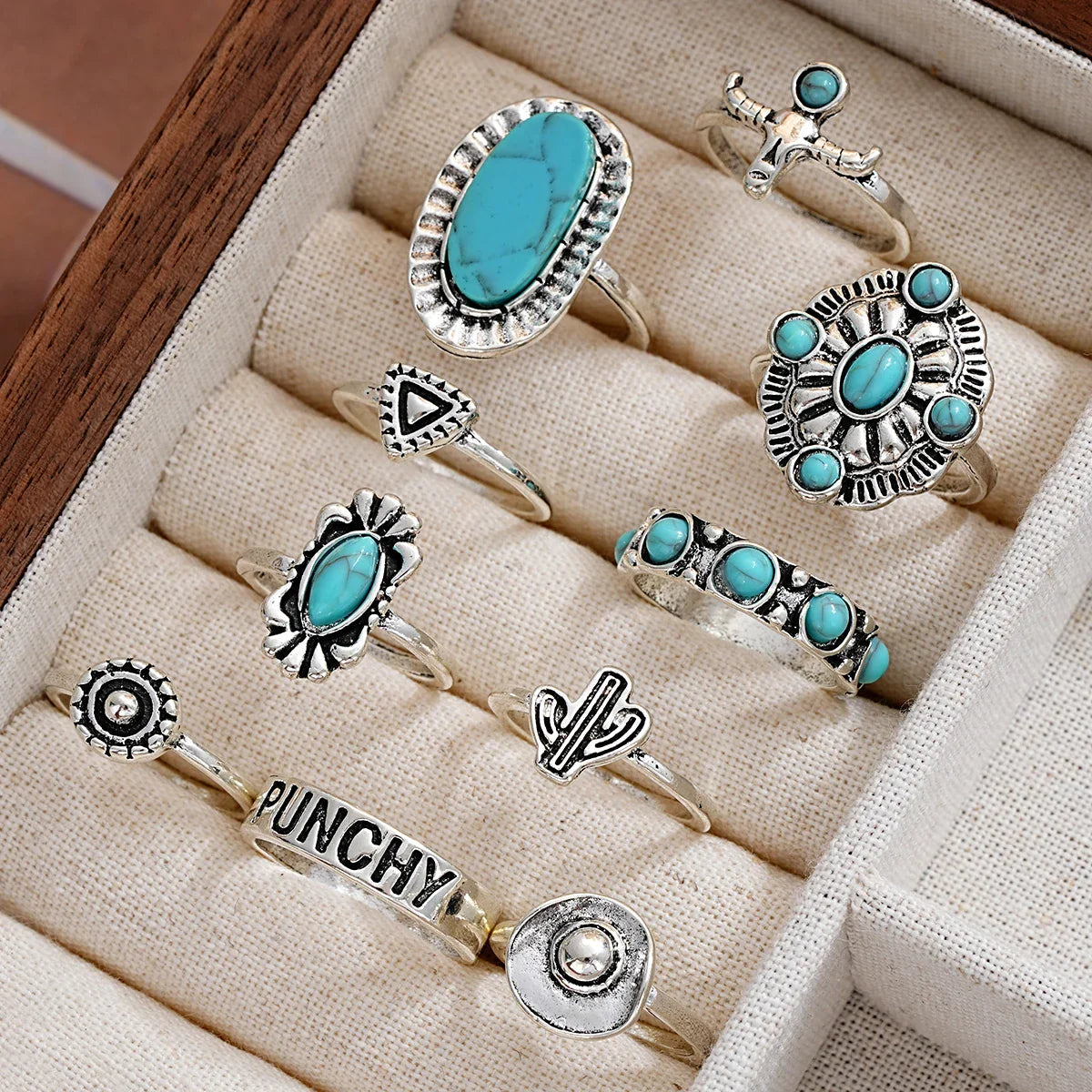 Dames Sieraden | 10-Delige Westerse Ringenset | Elegant en Tijdloos Accessoire 4