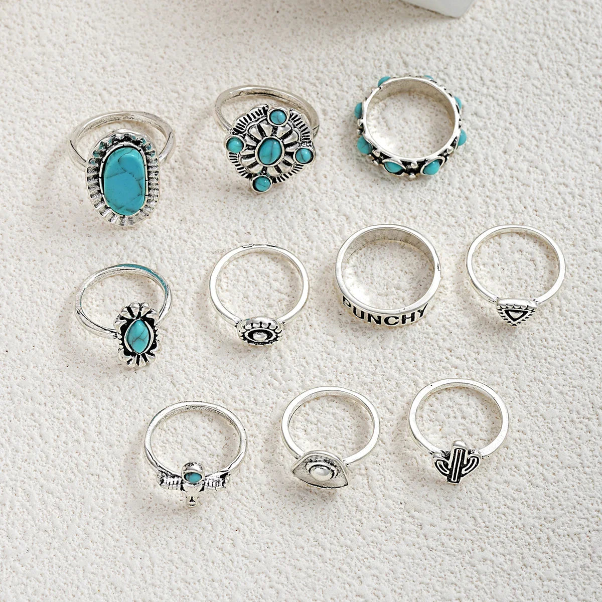 Dames Sieraden | 10-Delige Westerse Ringenset | Elegant en Tijdloos Accessoire 5