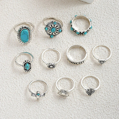 Dames Sieraden | 10-Delige Westerse Ringenset | Elegant en Tijdloos Accessoire 5