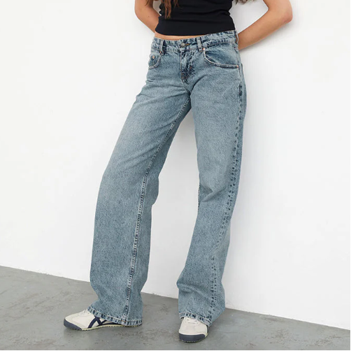 Dames Stretch Denim Jeans | Elegante Low-Rise Spijkerbroek voor Casual en Avondlooks 6