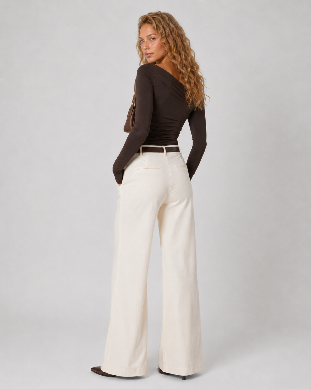 Dames Stretchy Gedrapeerde Off-Shoulder Top | Elegante Casual Blouse 1