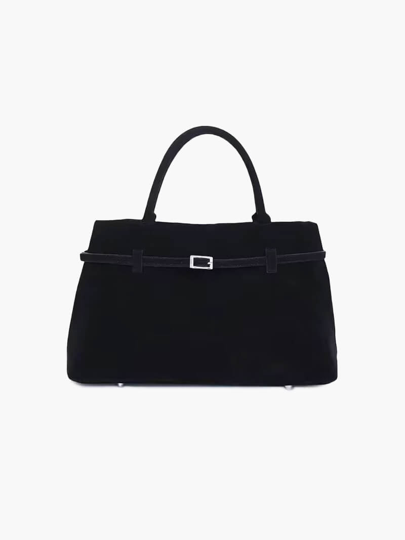 Dames Suède Handtas | Luxe Ruime Tote Bag met Comfortabele Handgrepen 1